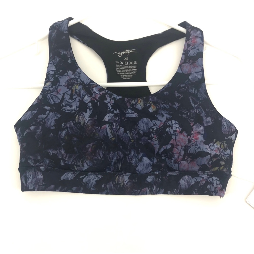 NWT XS by Gottex Floral Sports Bra